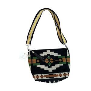 NWT Skyline Crossbody Bag Aztec Tribal Indie Revival Felt Material